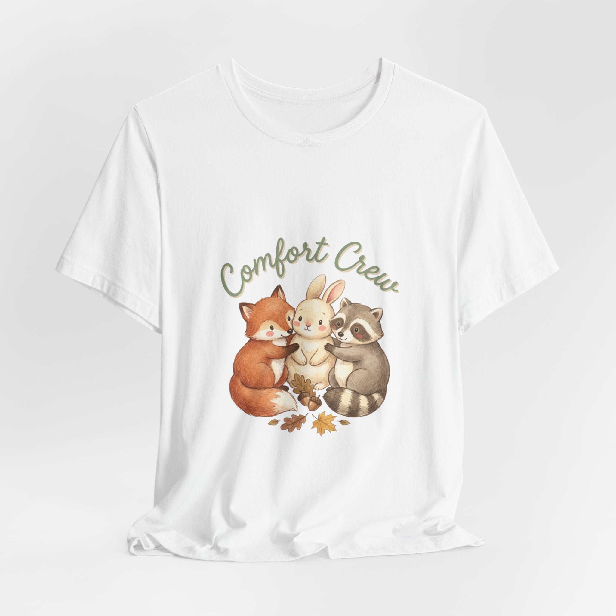 Cozy Winter Forest Critters Tee | cute animal illustration, cozy critter art